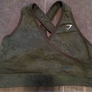 Gymshark Olive Green Crop Top